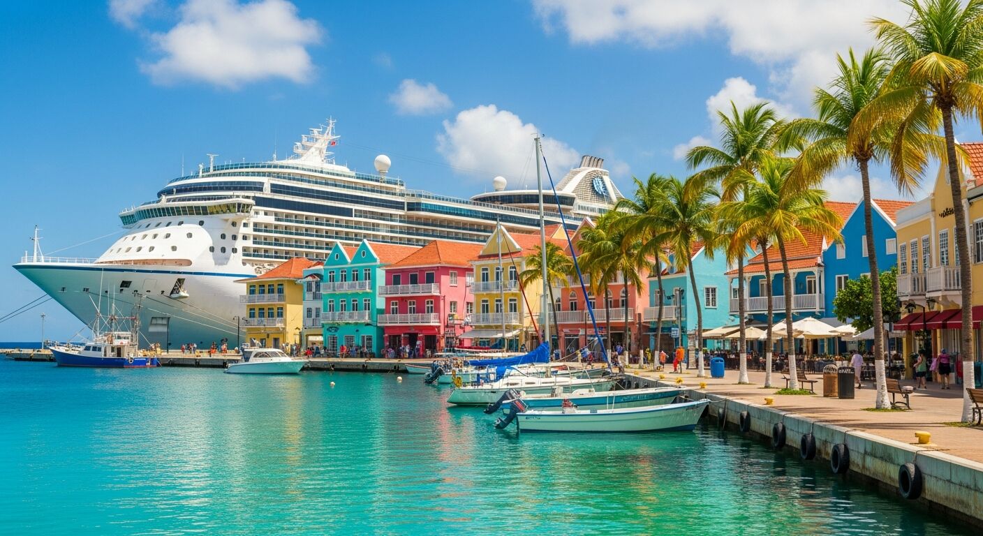 Another view of a tropical beach in the West Indies for the 2027 cruise